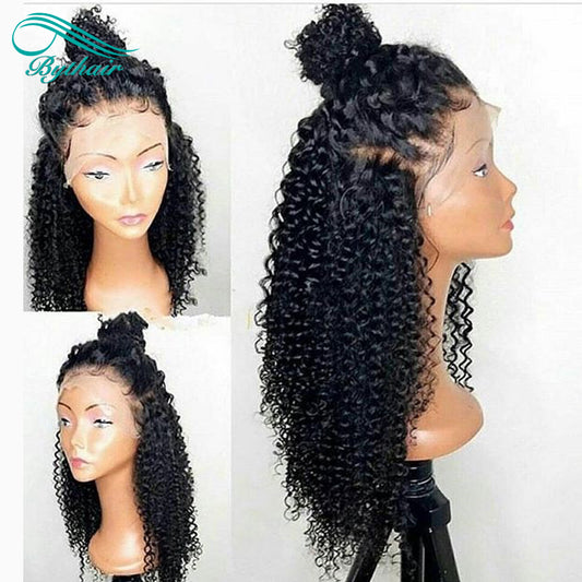 Kinky Curly Lace Front Human Hair Wig Glueless 13x4 13x6 Hd Transparent Lace Frontal Wigs For Black Women