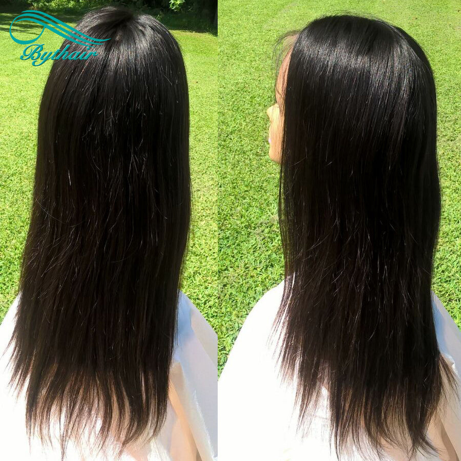 Straight Lace Front Wig Human Hair Glueless 13x4 13x6 Transparent Lace Frontal Wigs