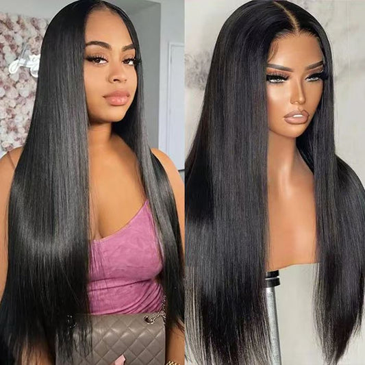 Brazilian Straight Hair Glueless 13x4 13x6 Lace Front Wig 100% Human Hair For Black Women