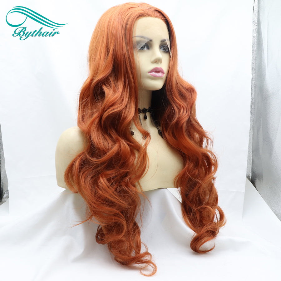 Long Synthetic Lace Front Wig Cosplay Wigs For Women Heat Resistant Fiber Lace Wigs