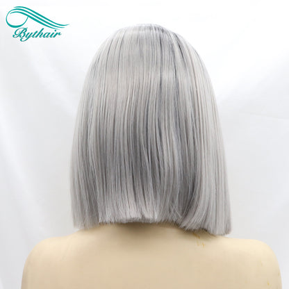 Short Bob Synthetic Lace Front Wig Cosplay Wigs For Women Heat Resistant Fiber Lace Wigs