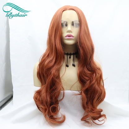 Long Synthetic Lace Front Wig Cosplay Wigs For Women Heat Resistant Fiber Lace Wigs