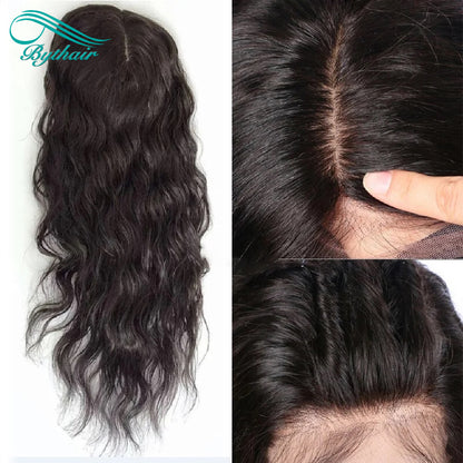 Water Wave Silk Base Full Lace Human Hair Wig 5x5 inch Silk Top Full Lace Wig Wavy For Women