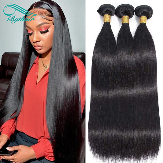 12A Straight Human Hair Bundles Brazilian Straight Weave Bundles Human Hair 3 Bundles