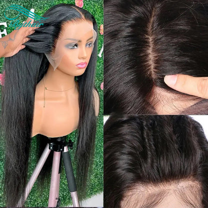 5"x5" Silk Top Full Lace Human Hair Wig Silky Straight Pre Plucked Malaysian Hair Silk Base Full Lace Wig