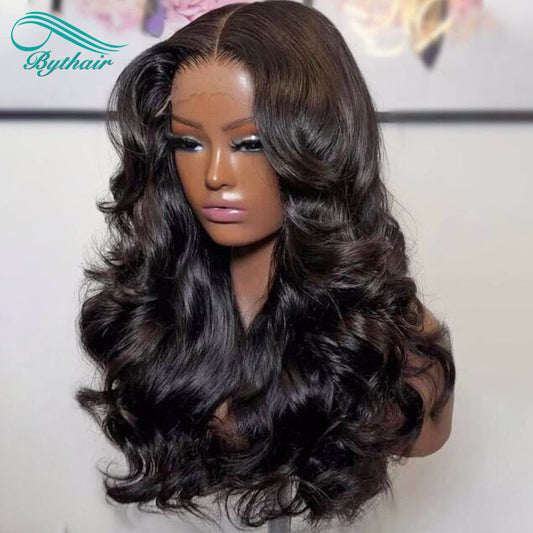 Body Wave 5x5 Hd Lace Closure Wig Human Hair Transparent Glueless Wigs For Women