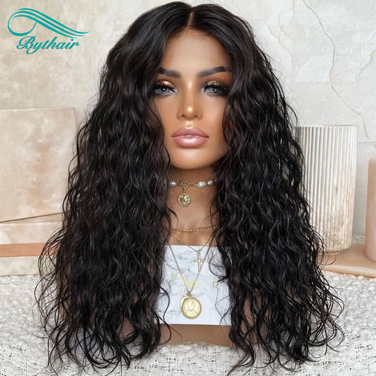 Loose Wave 5x5 inch Silk Top Full Lace Wig Wavy Silk Base Full Lace Human Hair Wig For Women