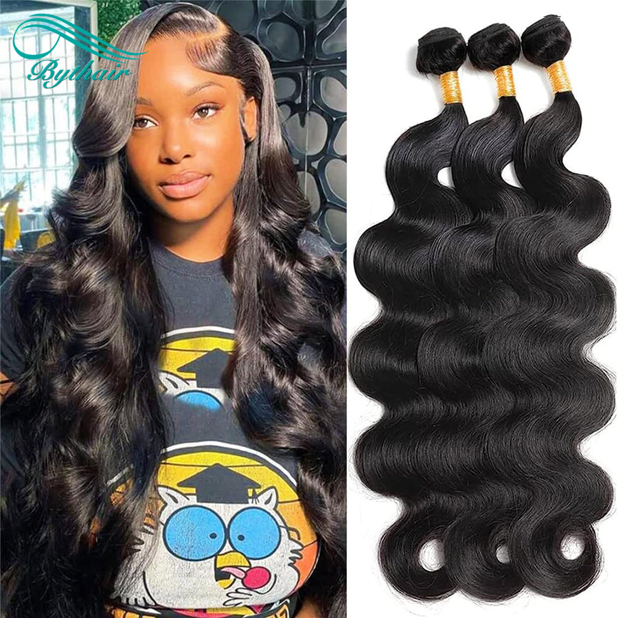 12A Human Hair Bundles Brazilian Body Wave Hair Bundles 3 Bundles Human Hair Extensions