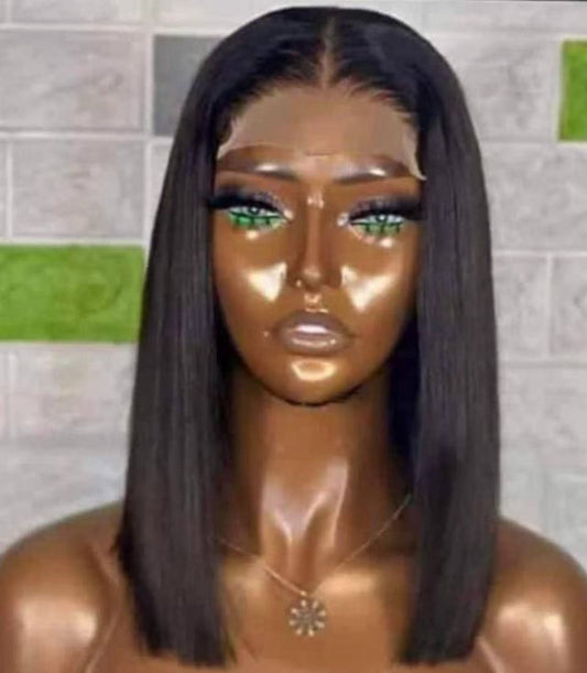 Promotion Short Bob Wig 13x4 Lace Front Wig 100% Human Hair Glueless