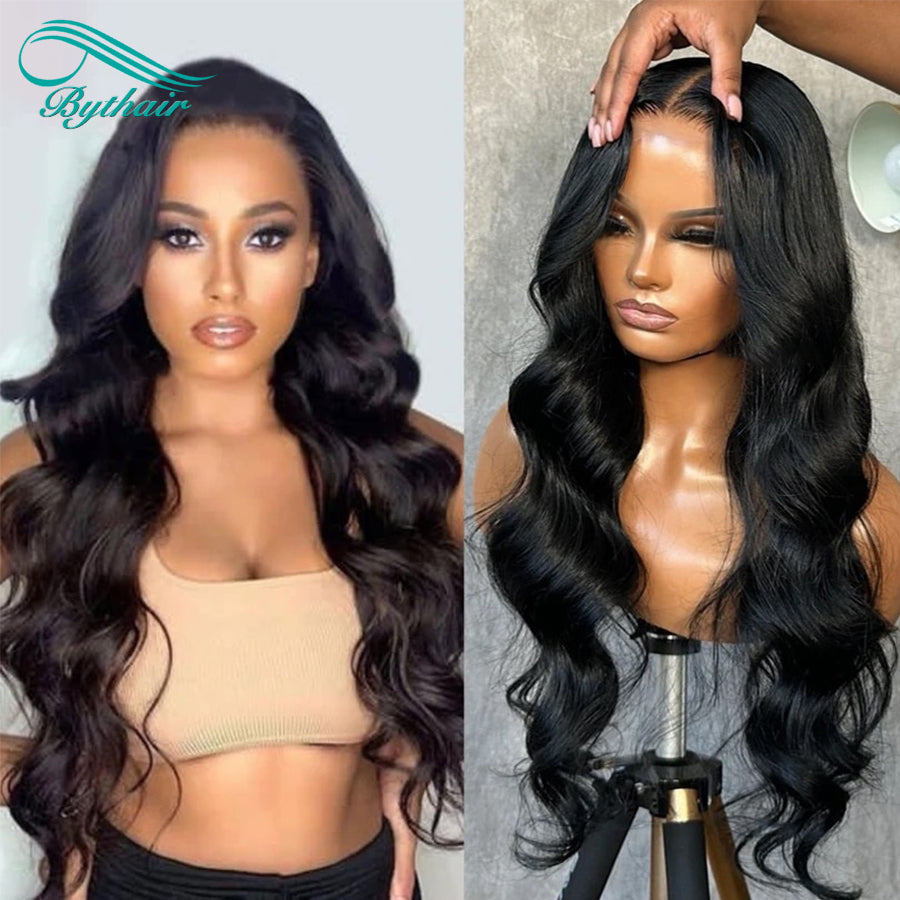 Wavy 5x5 Hd Transparent Lace Closure Wigs Human Hair Glueless Wigs For Women