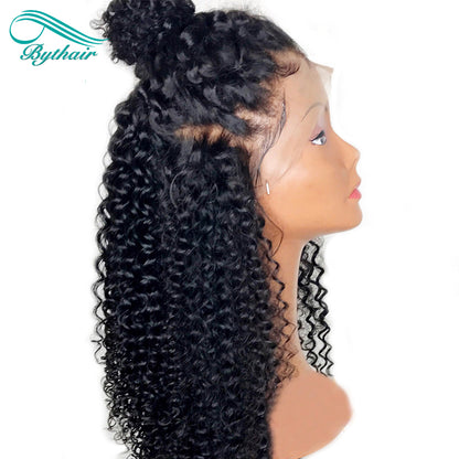 Curly Lace Front Human Hair Wig Glueless 13x4 13x6 Hd Transparent Lace Frontal Wigs For Black Women