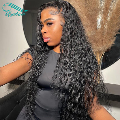 Curly Lace Front Human Hair Wigs for Black Women Pre Plucked 13x4 13x6 Hd Transparent Lace Frontal Wig