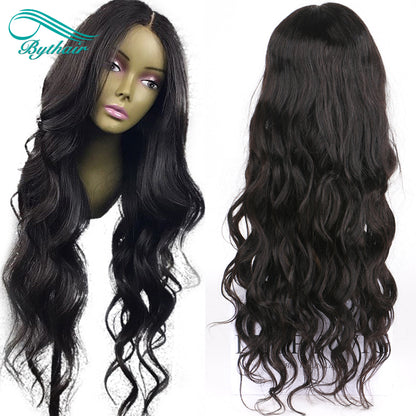 Hd Transparent 13x4 13x6 Wavy Lace Front Wig Pre Plucked Lace Frontal Wig Human Hair Wigs For Women