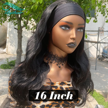 Body Wave Headband Wig Human Hair Glueless Brazilian Ready To Wear Wig bythairshop