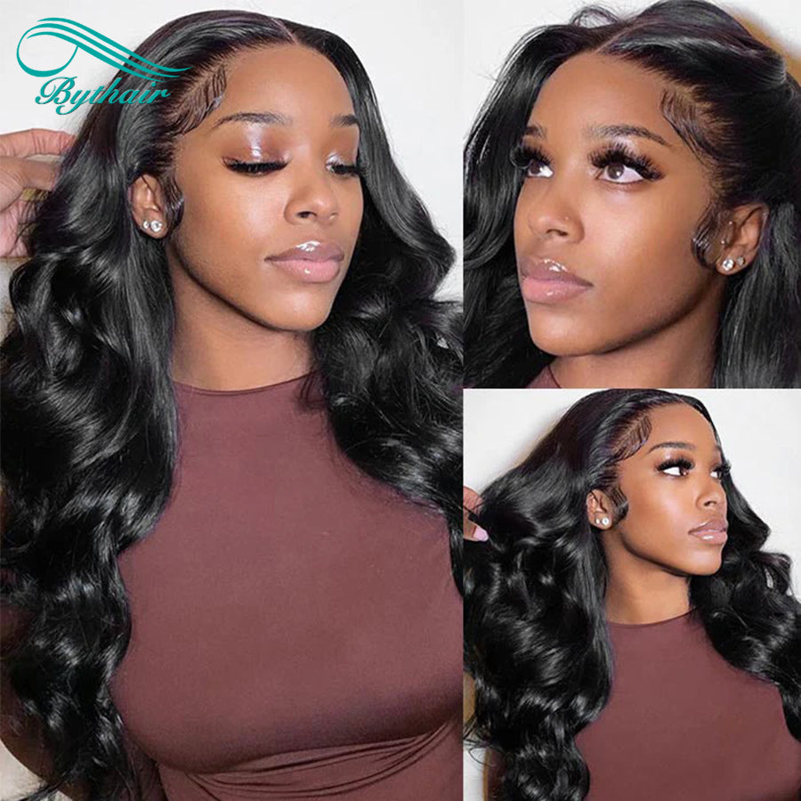 Body Wave 13x4 13x6 Lace Front Wigs Human Hair Realistic Hd Transparent Human Hair Wig