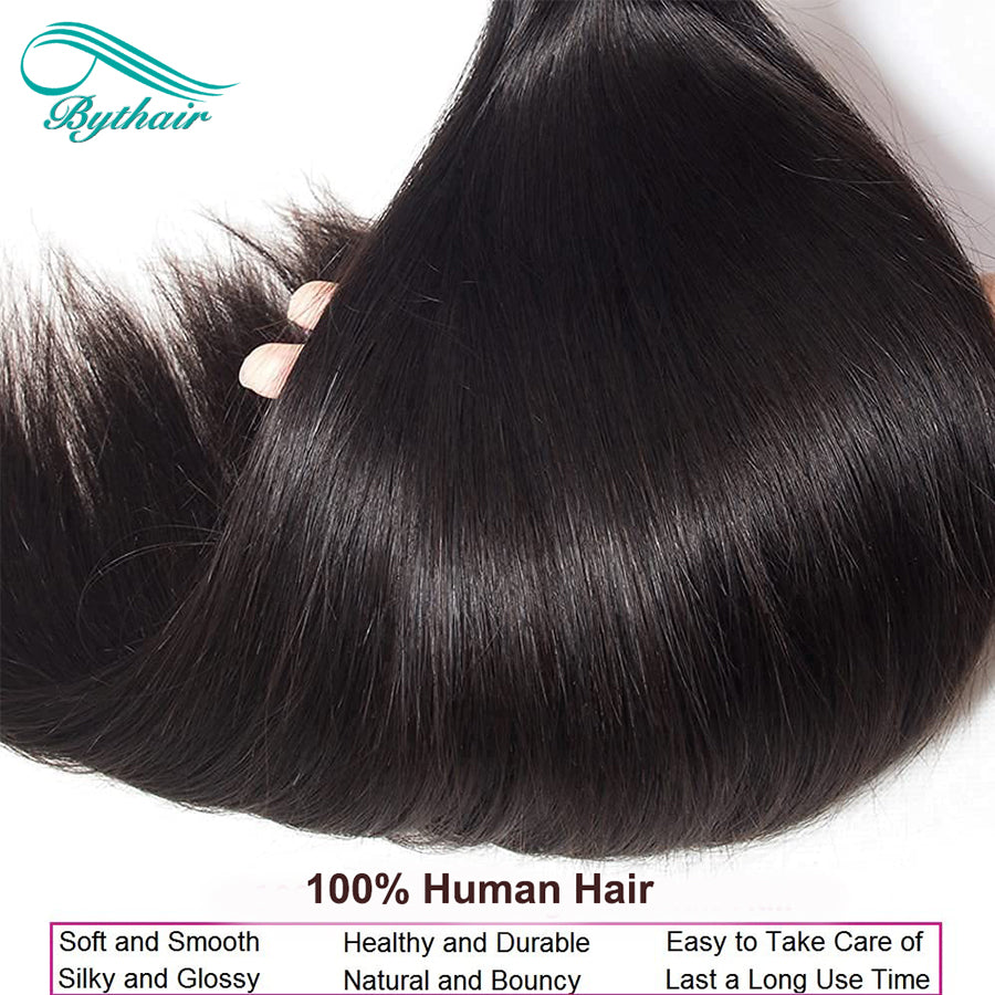 12A Straight Human Hair Bundles Brazilian Straight Weave Bundles Human Hair 3 Bundles