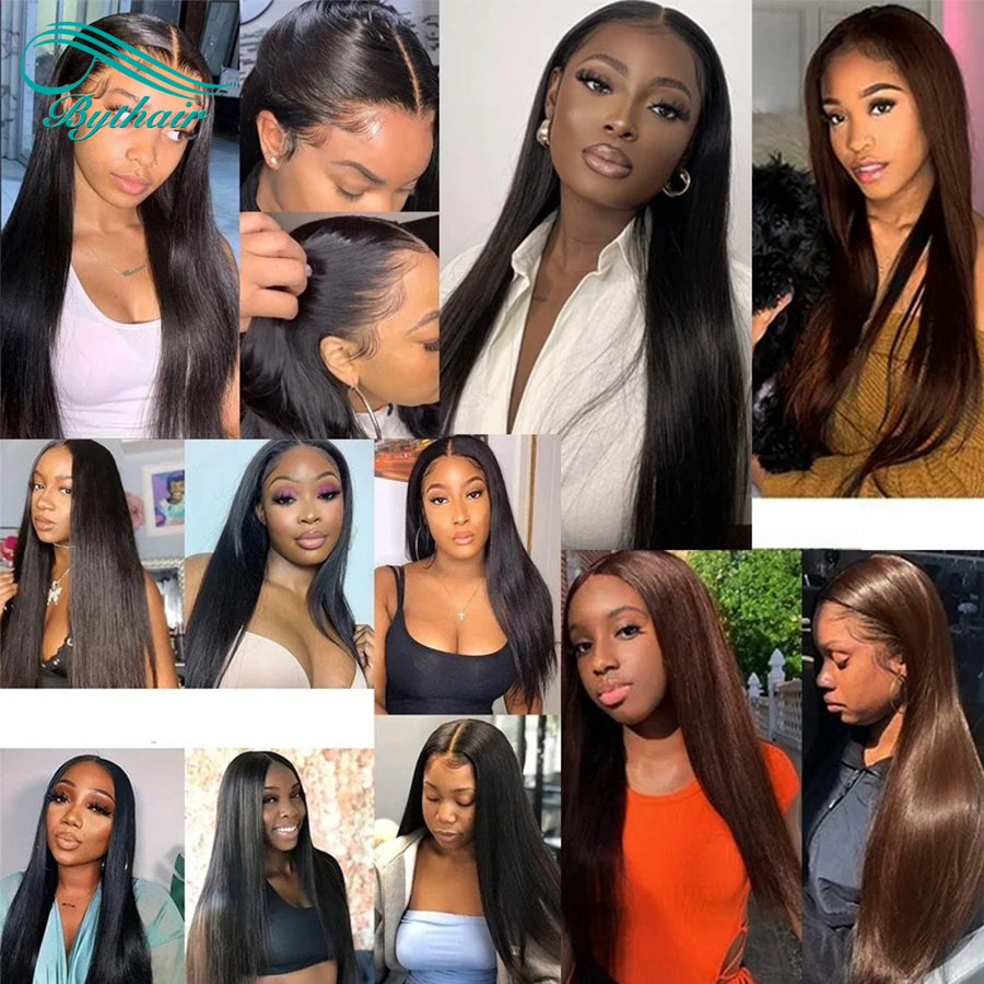 Brazilian Human Hair Silk Base Full Lace Wig Pre Plucked Silky Straight 5x5 Silk Top Full Lace Human Hair Wig