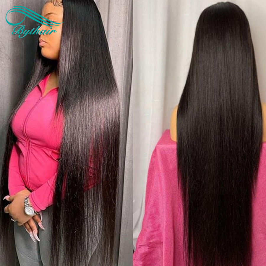 Brazilian Straight Hair Glueless 13x4 13x6 Lace Front Wig 100% Human Hair For Black Women