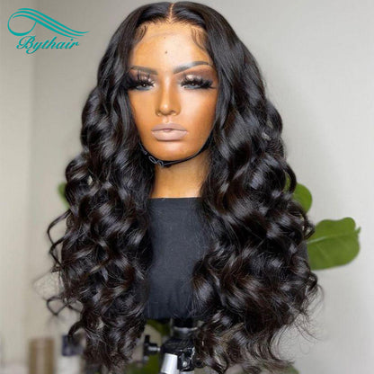 Loose Wave Lace Front Wigs Human Hair Glueless 13x4 13x6 Hd Transparent Lace Frontal Wig Pre Plucked