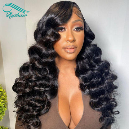 Loose Wave Lace Front Wigs Human Hair Glueless 13x4 13x6 Hd Transparent Lace Frontal Wig Pre Plucked