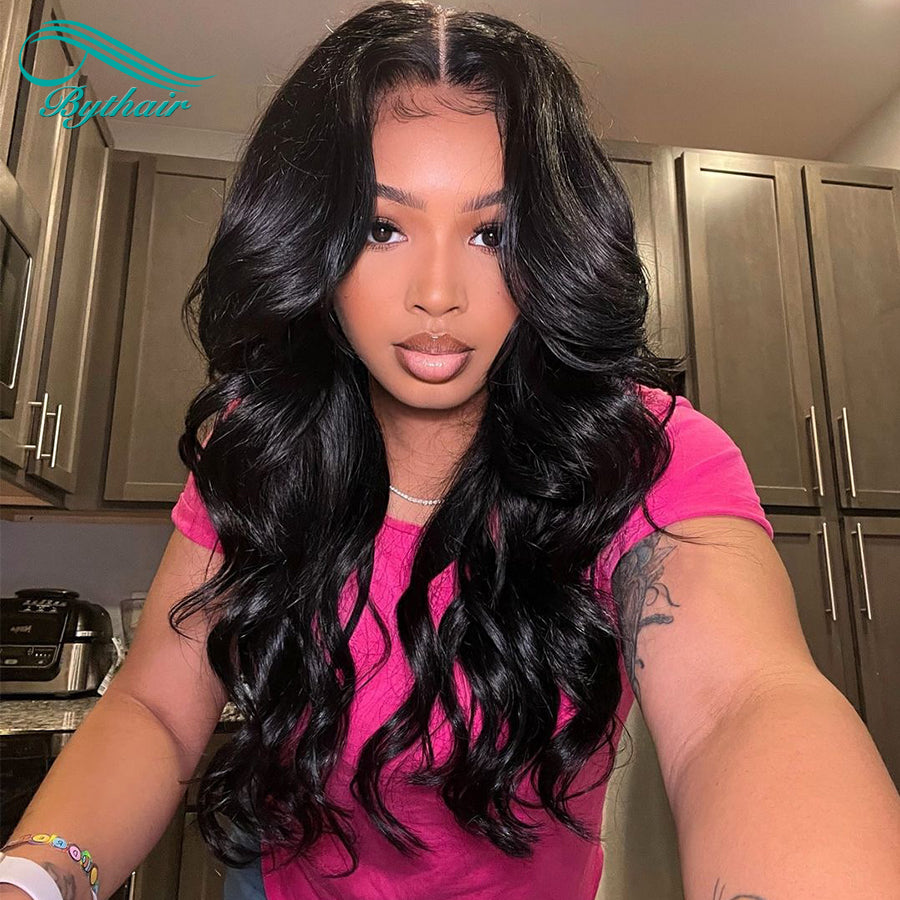 Loose Wavy Lace Front Wigs Human Hair Hd Transparent 13x4 13x6 Lace Frontal Wig Natural Looking