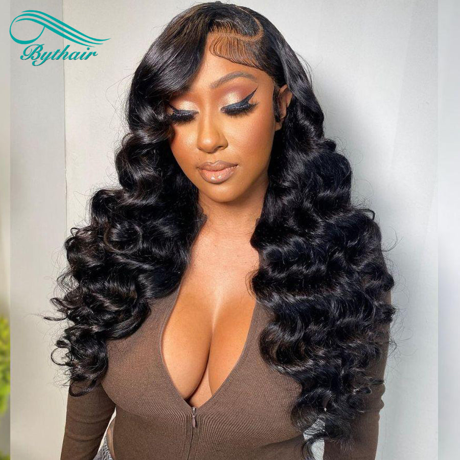 Loose Wave Lace Front Wigs Human Hair Glueless 13x4 13x6 Hd Transparent Lace Frontal Wig Pre Plucked