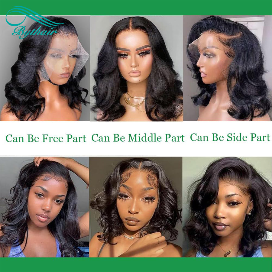 Short Body Wave Lace Front Wigs Human Hair 13x4 13x6 Lace Frontal Wigs 100% Human Hair