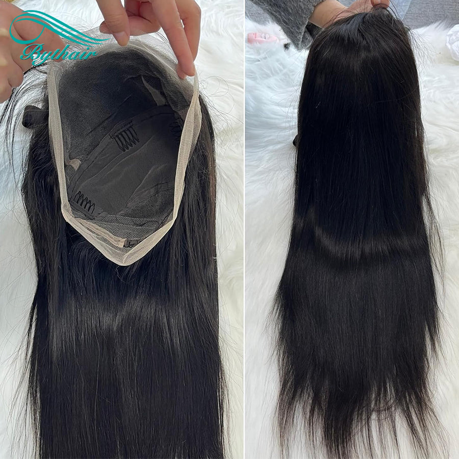 Straight Full Lace Wigs Human Hair HD Transparent Lace Human Hair Wigs For Black Women