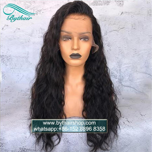 Brazilian Hair Water Wave Glueless 13x4 13x6 Hd Transparent Lace Front Wig 100% Human Hair For Women